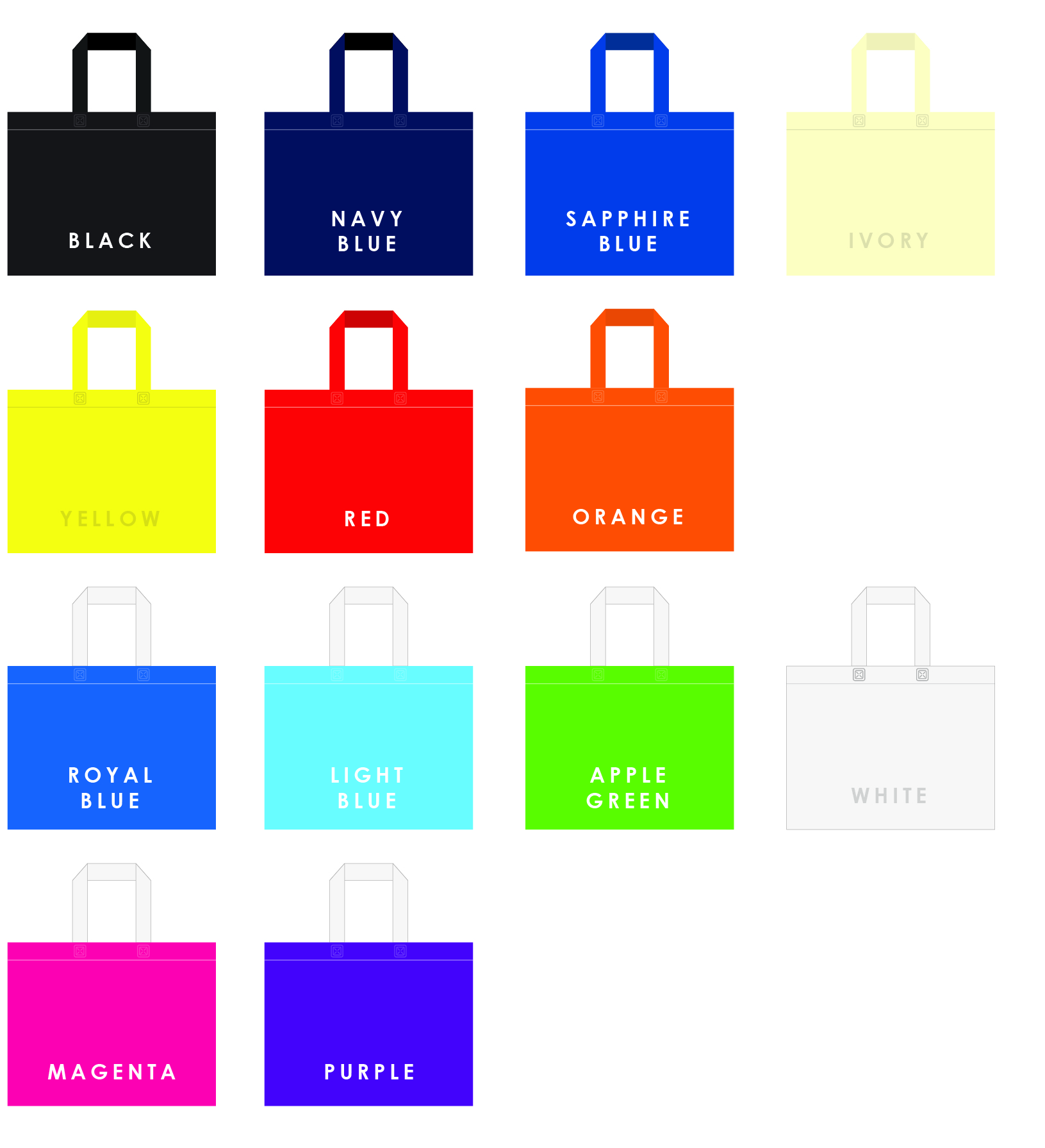 A3 Bag Colours